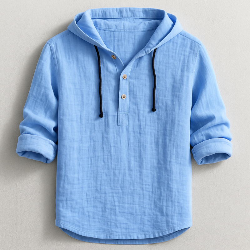 Armand | Luxury Hooded Linen Shirt