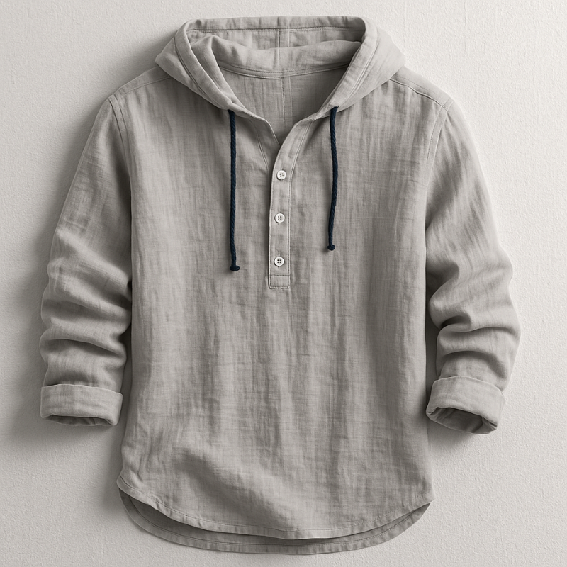 Armand | Luxury Hooded Linen Shirt