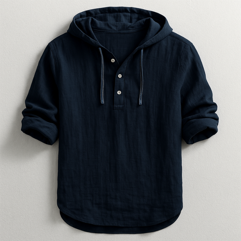 Armand | Luxury Hooded Linen Shirt