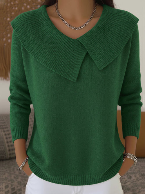 Andora | Warm Soft‑Collared Knit Sweater