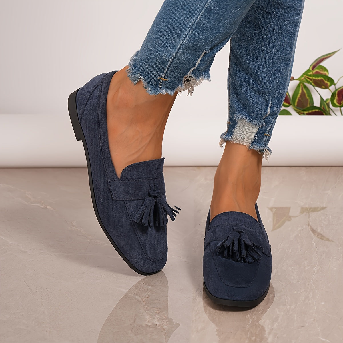 Aurielle | Vintage Tassel Comfort Flats