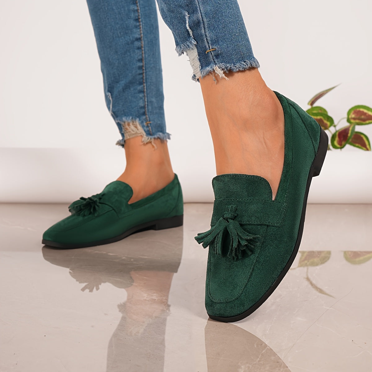Aurielle | Vintage Tassel Comfort Flats
