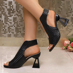 Cefi | Sculpted Block‑Heel Sandals