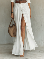 Amelia Maxi Dress | Elegant Button‑Front Style