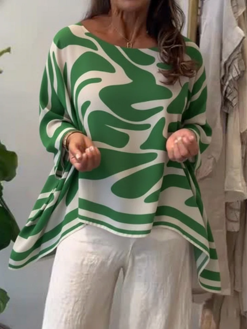 Amara | Elegant Artistic Print Top