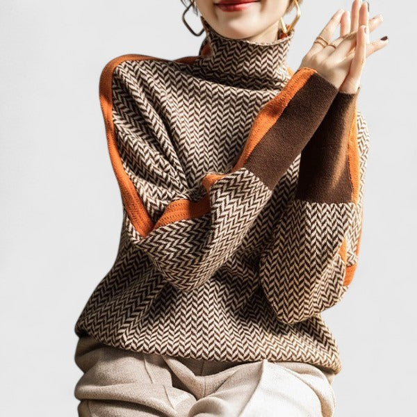 Celestine | Classic Turtleneck Knit Sweater