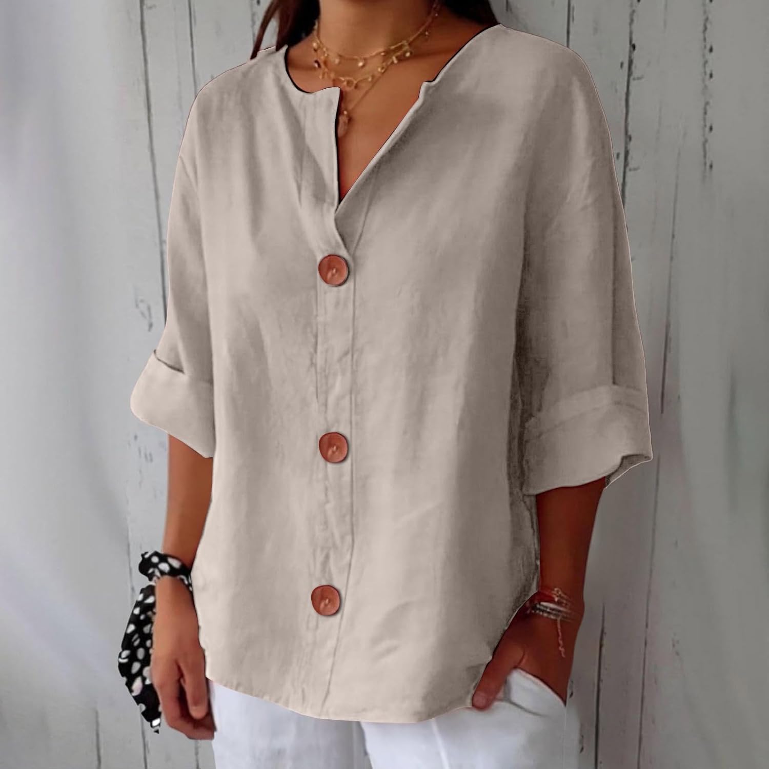 Ciara | Breathable Linen Elegance Shirt
